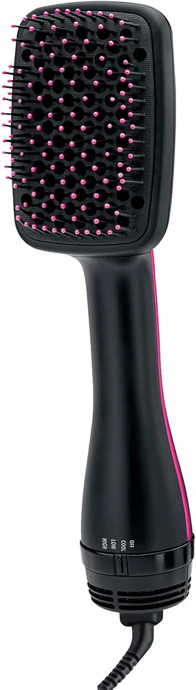 REVLON One-Step Hair Dryer and Styler, All-in-One Detangling and Straightener Brush for Salon-Quality Smooth, Straight Hair, More Shine and Less Frizz, Black | Amazon (US)