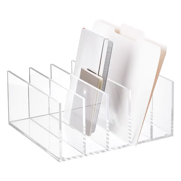 Luxe 5-Section Acrylic Collator | The Container Store