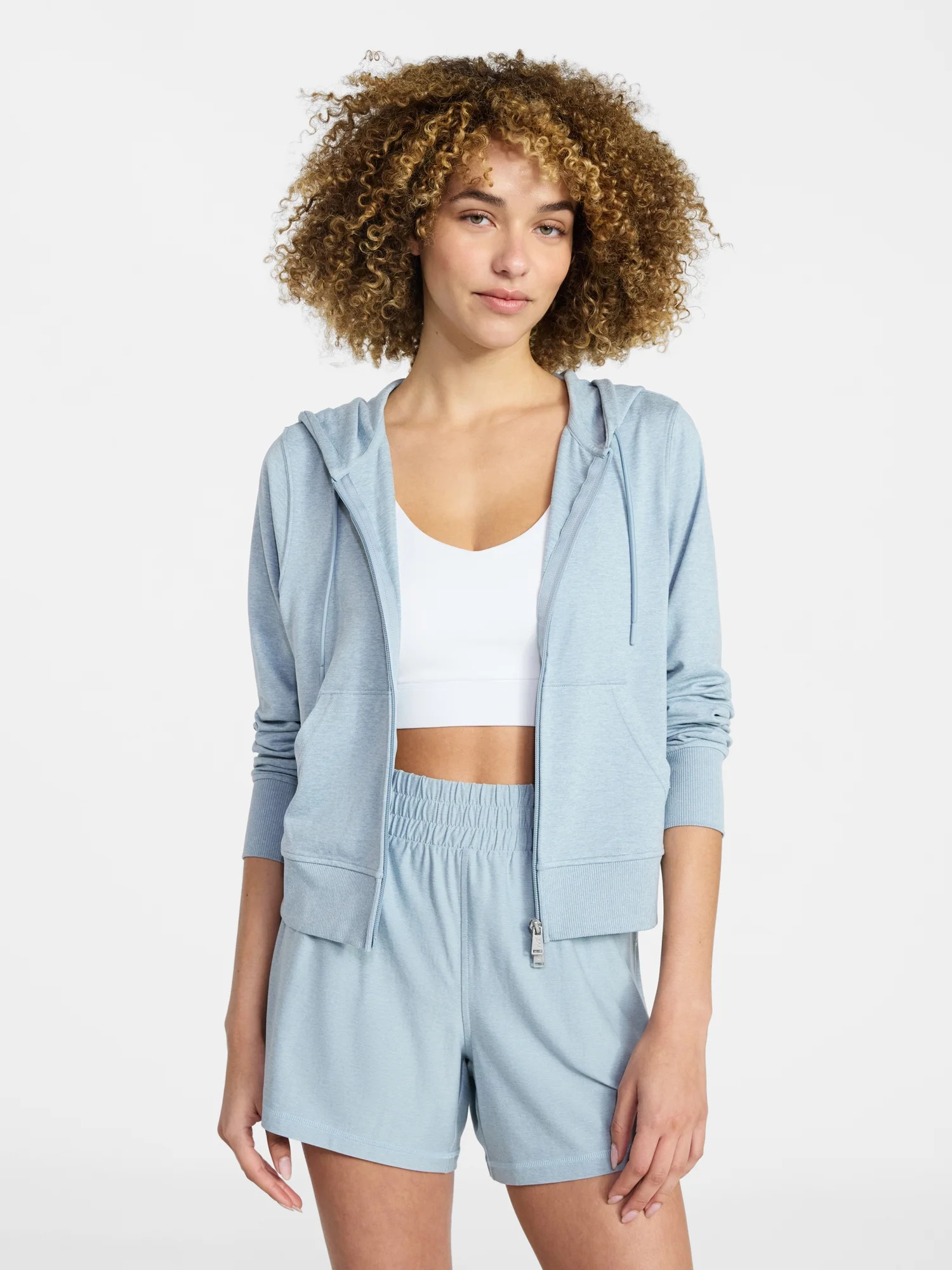 Athletic Works Women's and Women's Plus ButterCore Zip Front Hoodie, Sizes XS-4X | Walmart (US)