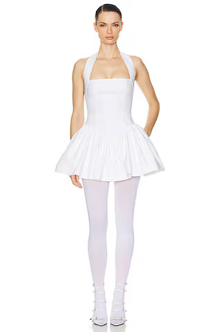 Faille Halter Mini Dress | FWRD 