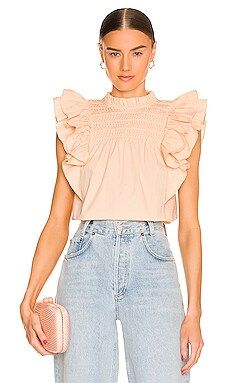 Magali Pascal Odella Top in Peach from Revolve.com | Revolve Clothing (Global)