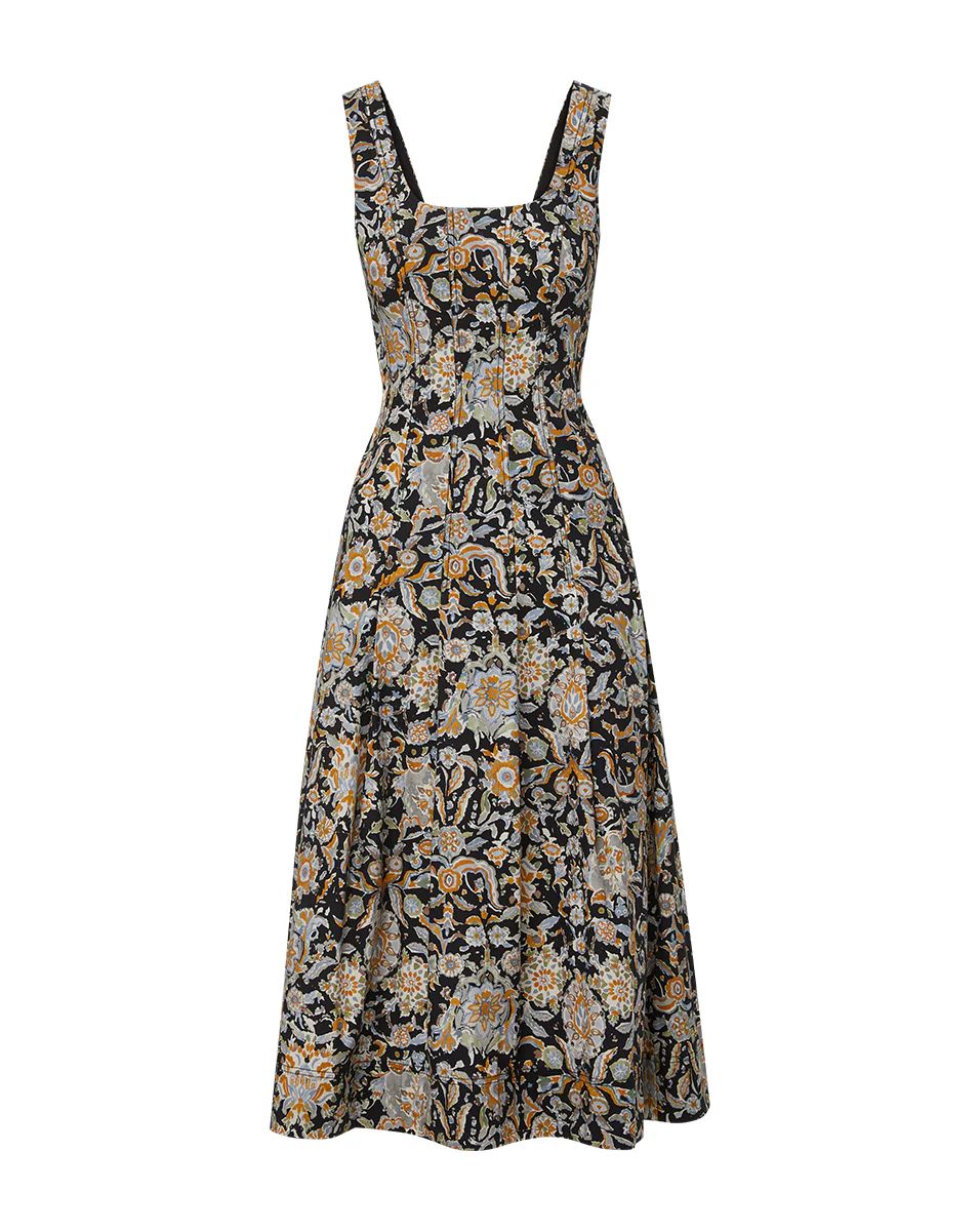 Jolie Paisley-Print Dress | Veronica Beard