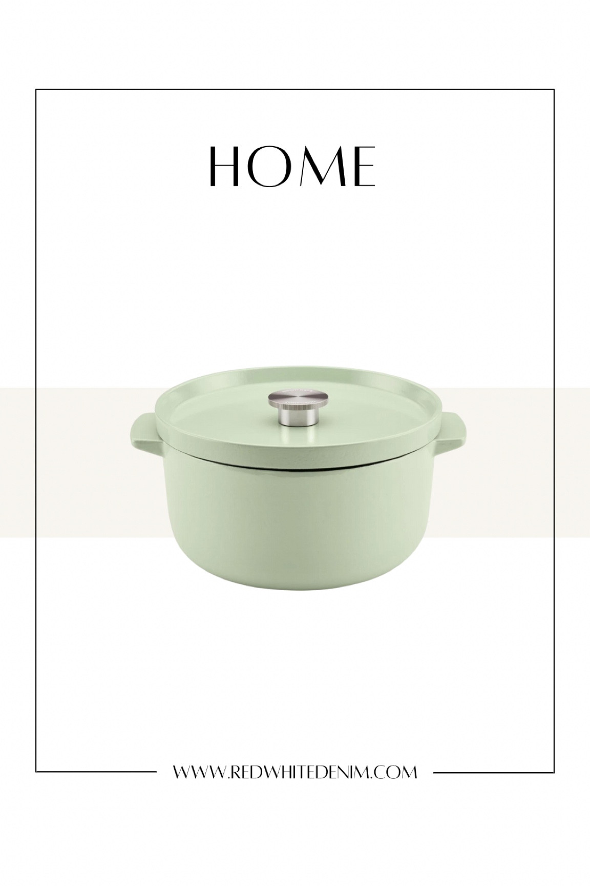 KitchenAid Enameled Cast Iron 6-Quart Dutch Oven, Pistachio