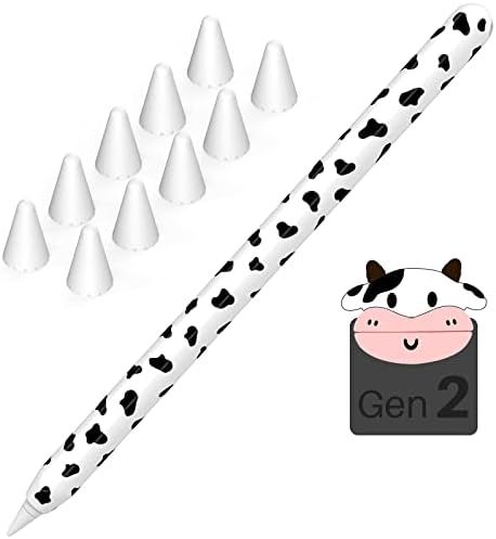 NIUTRENDZ Cow Print Case for Apple Pencil 2nd Generation Cover Protective Silicone Sleeve Skin Acces | Amazon (US)