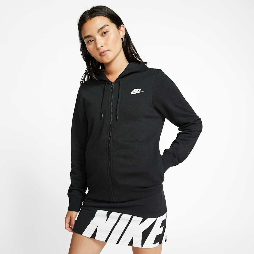 Nike Sportswear Women's Fleece Full-Zip Hoodie Size M (Black/Black) BV4128-010 | Nike (US)