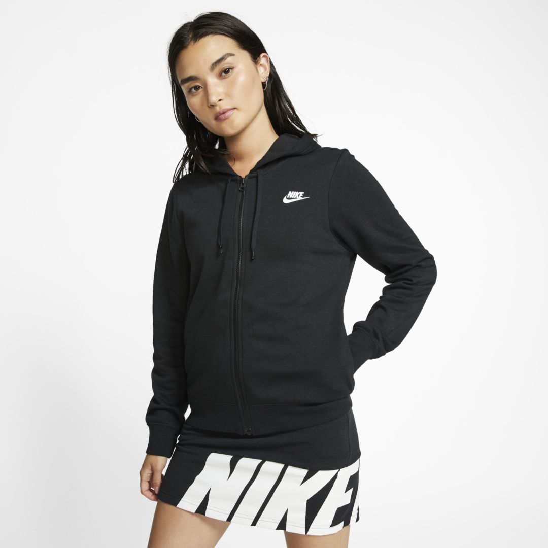 Nike Sportswear Women's Fleece Full-Zip Hoodie Size M (Black/Black) BV4128-010 | Nike (US)