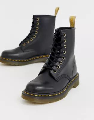 Dr Martens Vegan 1460 classic ankle boots in black | ASOS US