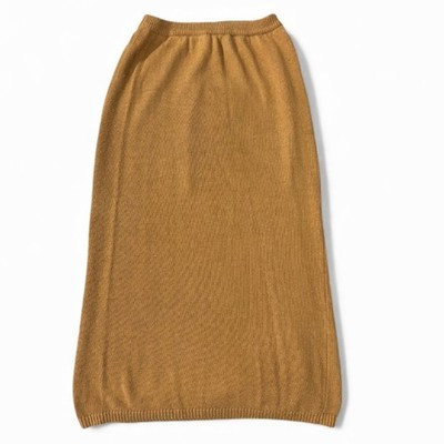 Christian Dior Vintage Mustard Ribbed Knit High Waist Pencil Midi Skirt Size M | eBay US