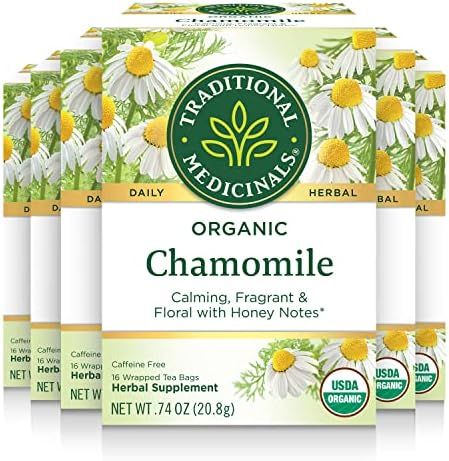 Traditional Medicinals Organic Chamomile Herbal Leaf Tea, 16 Count (Pack of 6) | Amazon (US)