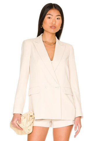 Alice + Olivia Justin Long Blazer in Taupe from Revolve.com | Revolve Clothing (Global)