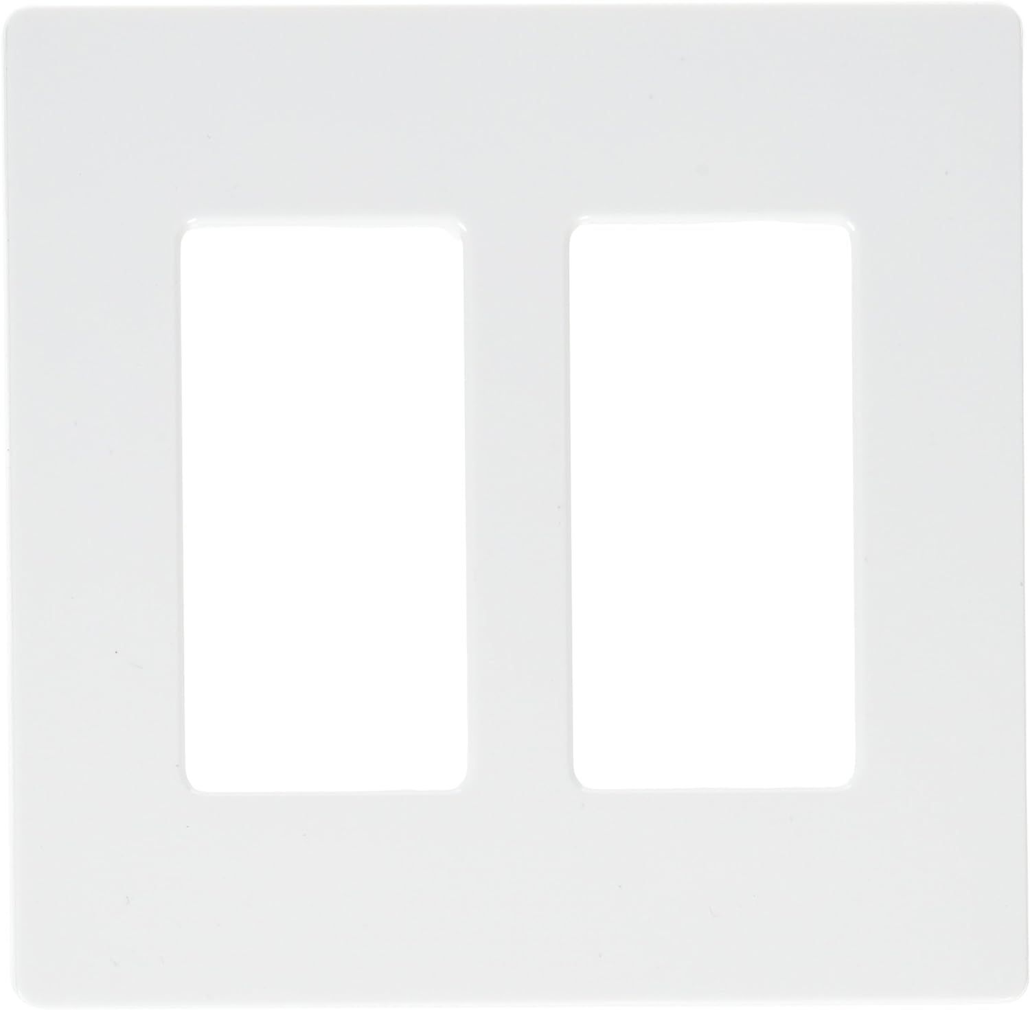 Lutron CW-2-WH 2-Gang White Wall Plate, Pack of 6 | Amazon (US)
