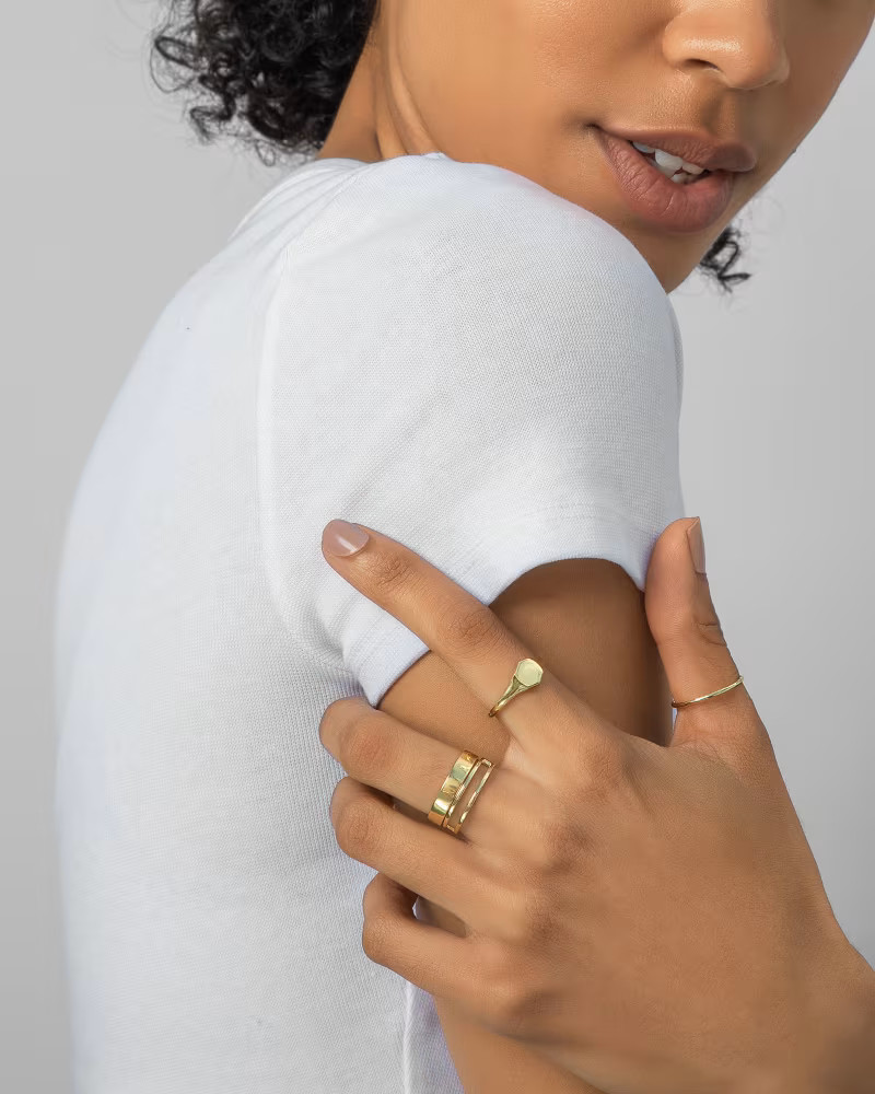 Larissa Band Ring in 18k Gold Vermeil | Kendra Scott