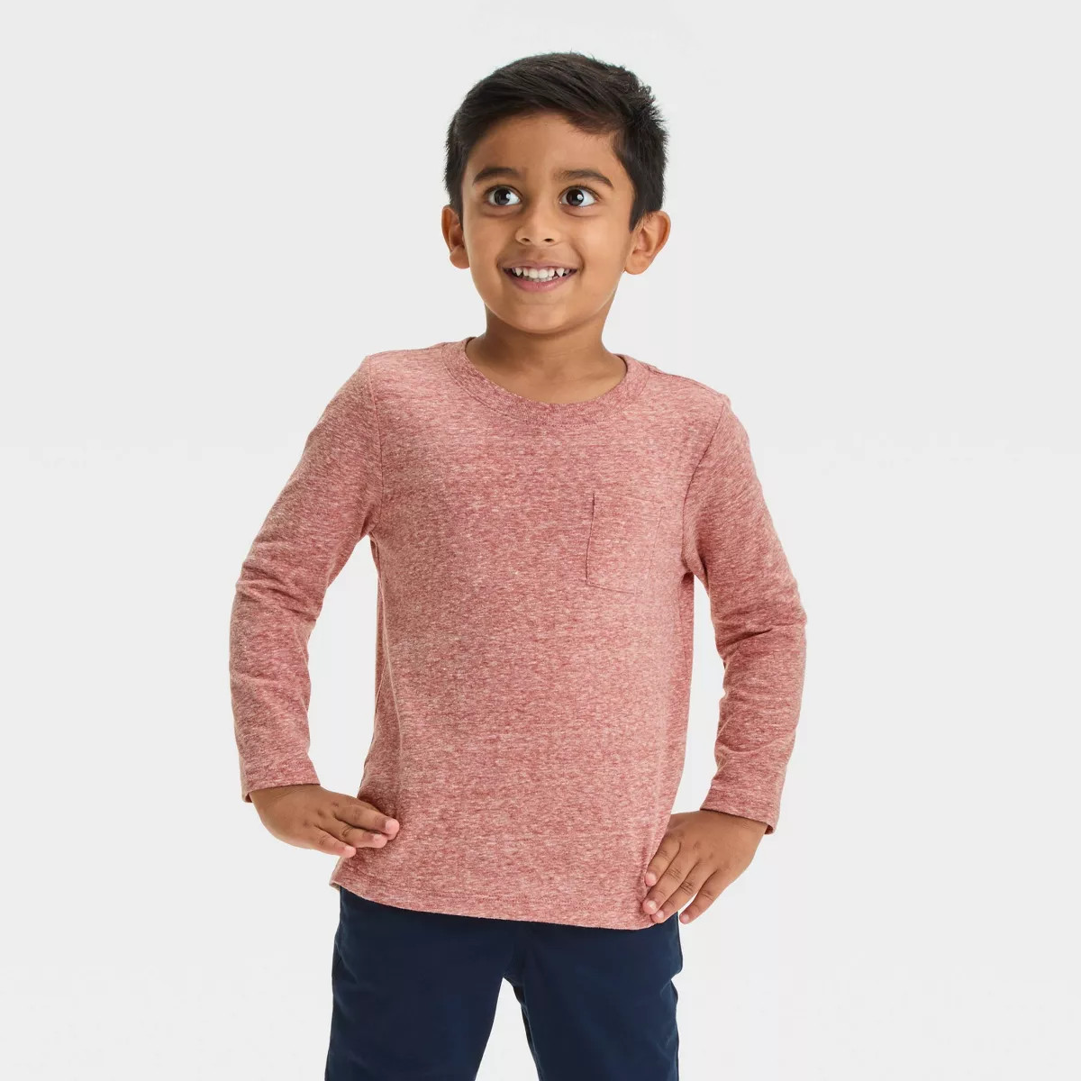 Toddler Boys' Long Sleeve Pocket T-Shirt - Cat & Jack™ | Target