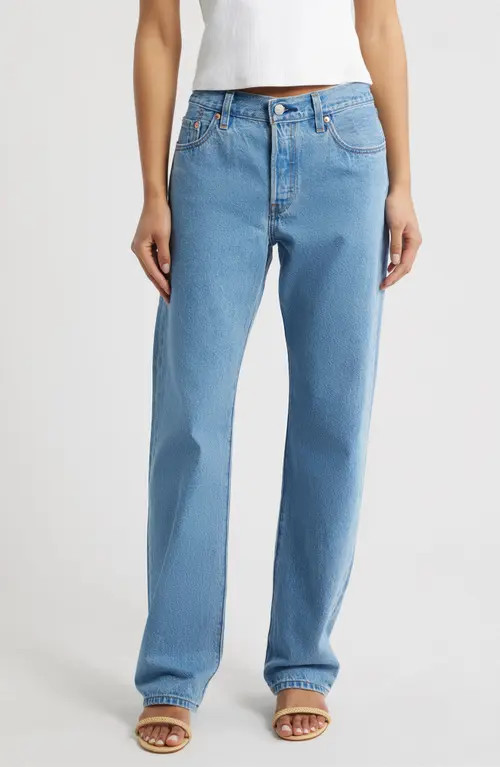 levi's 501® '90s Lightweight Relaxed Straight Leg Jeans in Stone Today Mid at Nordstrom, Size 30 30 | Nordstrom