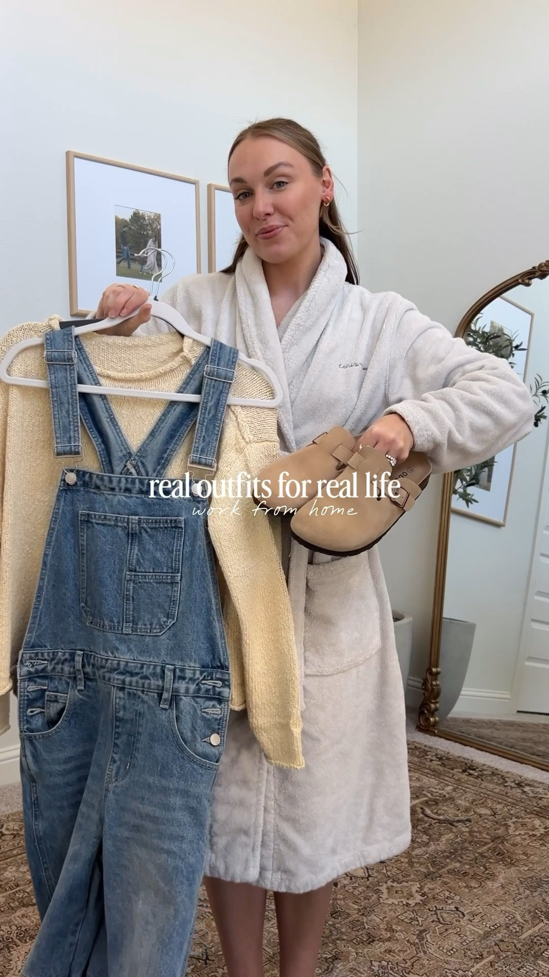 where my overalls girlies at?! wore this cute & casual outfit earlier this week to work from home 🫶🏼✨ 


#ootd #gdwm #outfitoftheday #casualoutift #momstyle 

#LTKmomlife #LTKgrwm #LTKootd