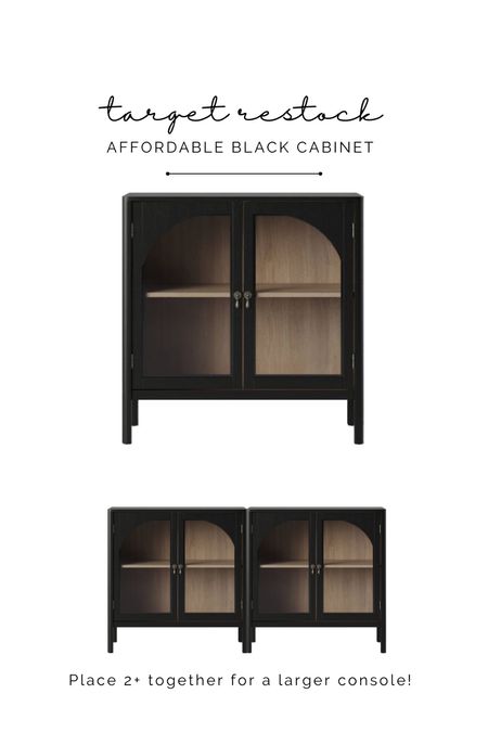 Black target cabinet back in stock! Will sell out quickly  

#LTKFind #LTKhome