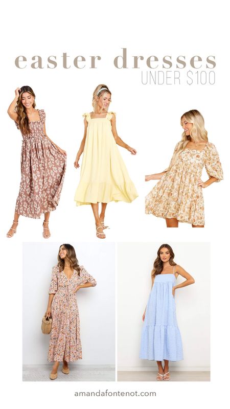 easter dress options under $100! also great for spring events like graduations, baby showers and bridal showers💗



#LTKunder100