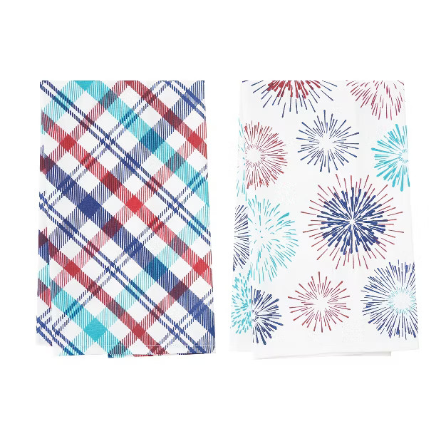 C&F Home Firework Sparkle July 4th Printed Kitchen Towel Set of 2 | Target