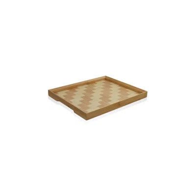 Elegant Bamboo Serving Tray | 100% Natural Bamboo, Durable and Eco-Friendly | Stylish Walnut Finish, Perfect for Entertaining, Breakfast in Bed, or Ho | Wayfair North America