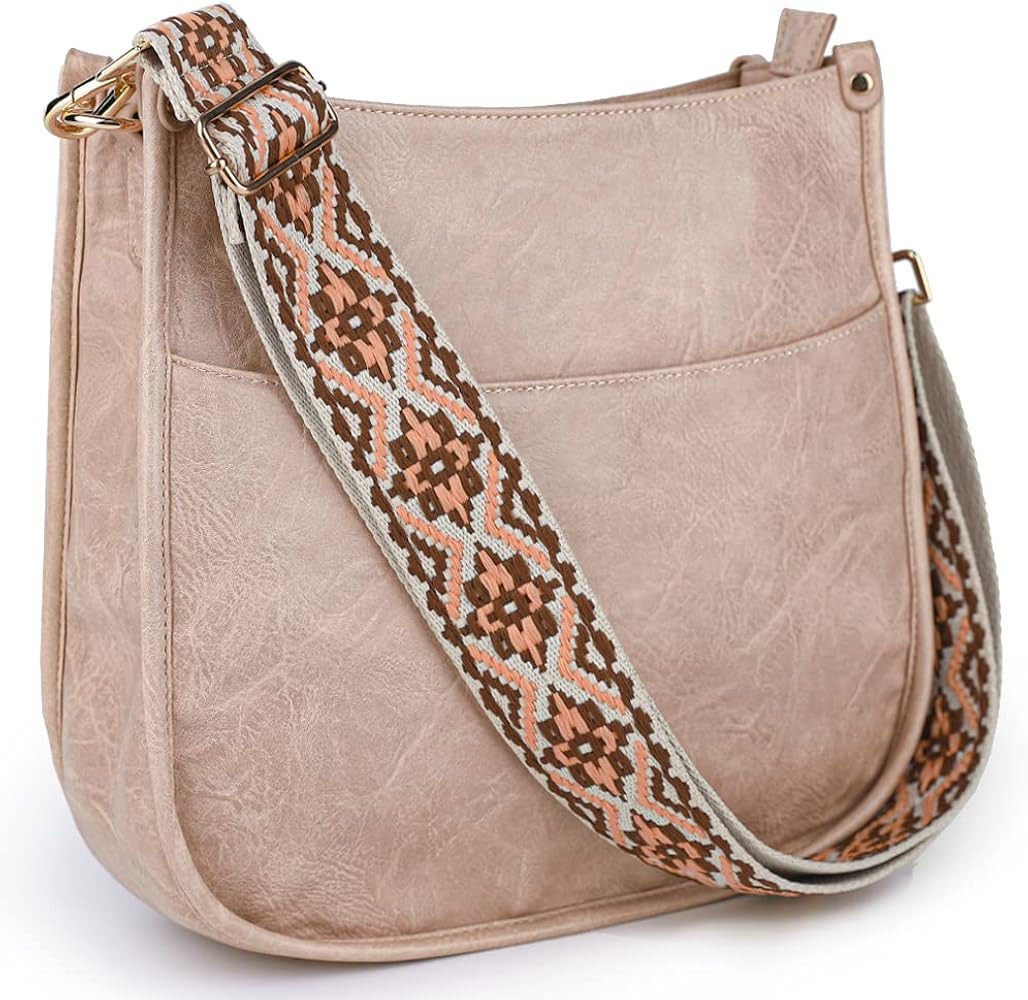 Viva Terry Vegan Leather Crossbody Fashion Shoulder Bag Purse with Adjustable Strap | Amazon (US)