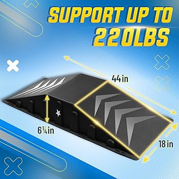 Yes4All Single-Piece Skateboard Ramp, Bike Ramp, Skate Ramp - Design for Beginners, More Durable,... | Amazon (US)