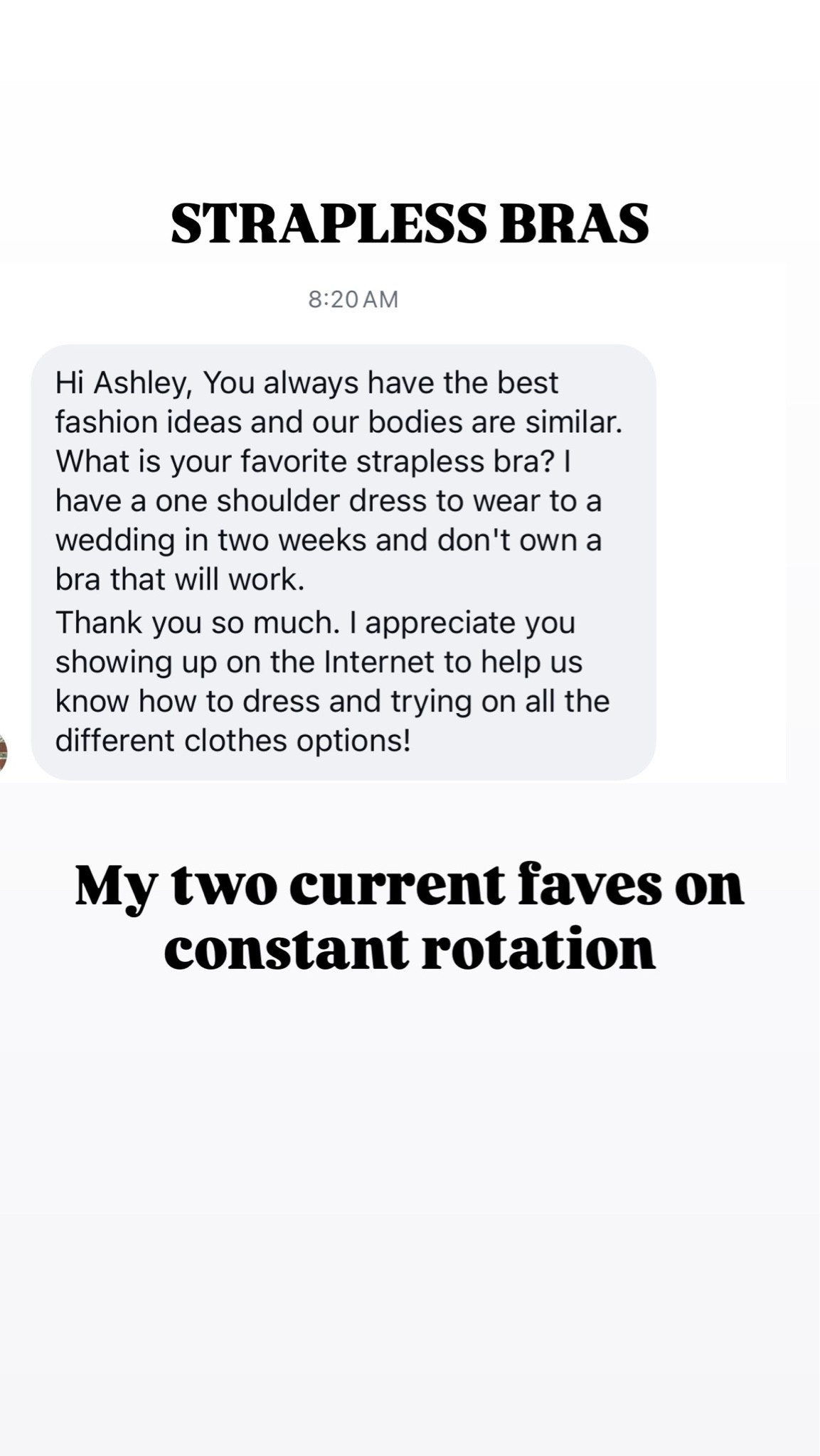 Best plus size friendly strapless bras!

#LTKPlusSize #LTKMidsize #LTKOver40
