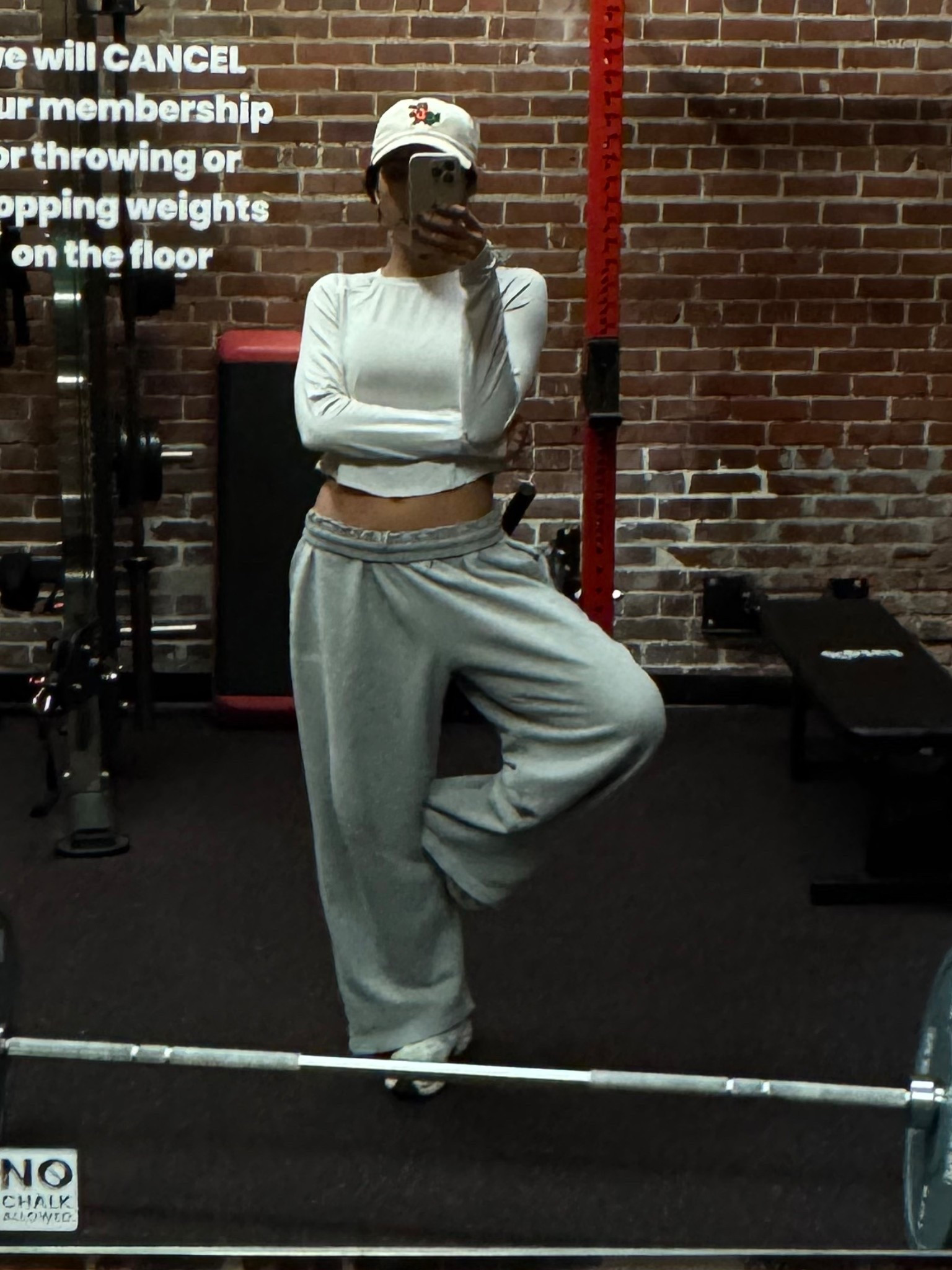 Weightlifting outfit🤍