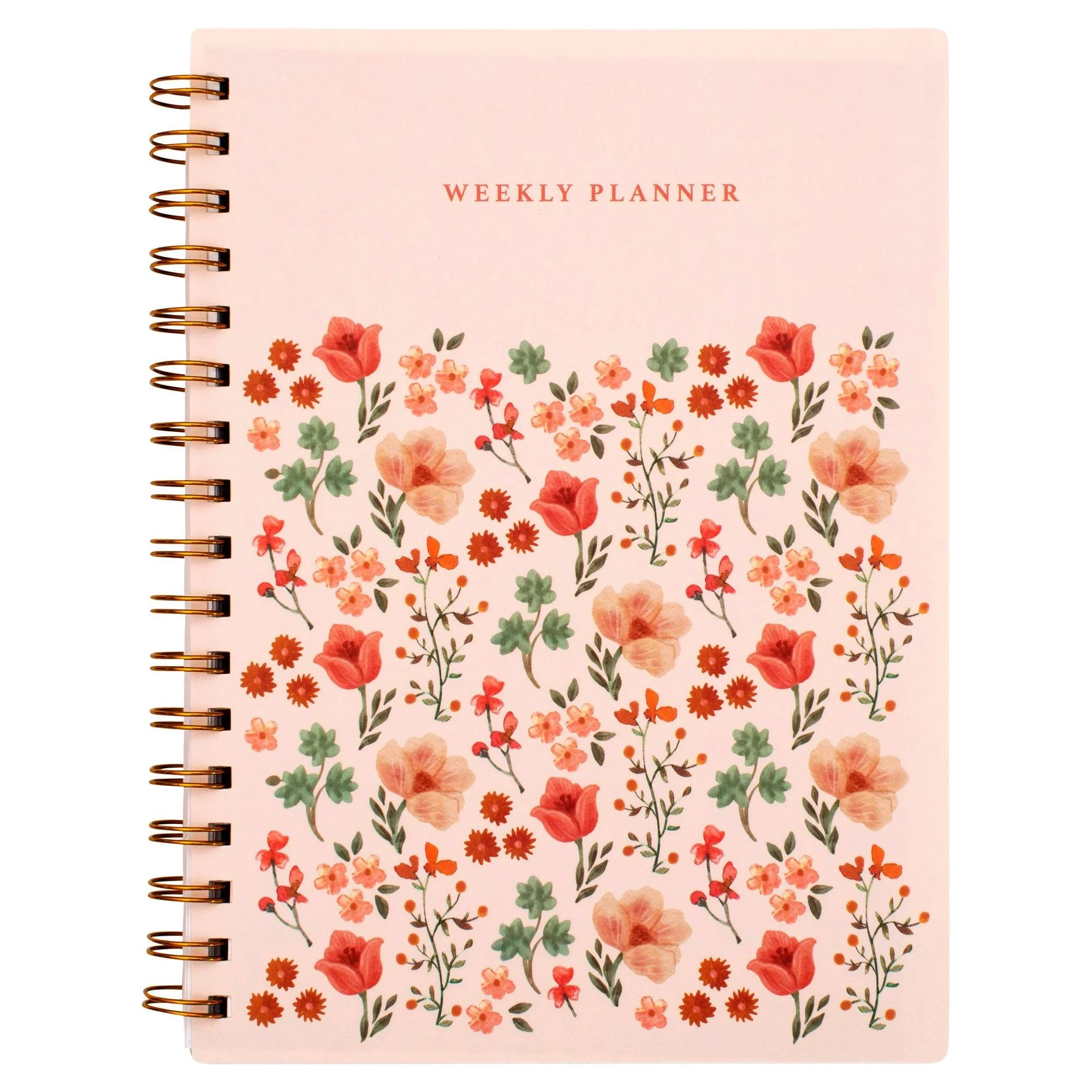 Pen+Gear November 2023 to December 2024 Weekly Planner, Peach Floral, 7 in x 9 in | Walmart (US)