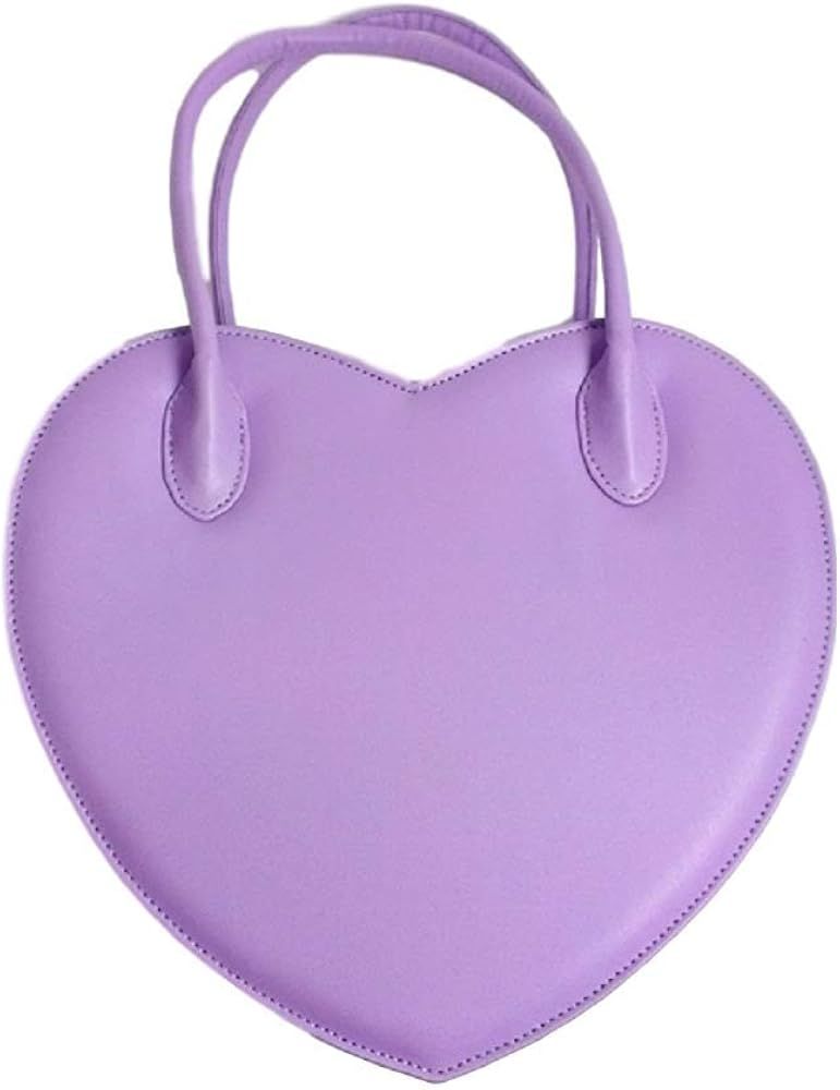 GK-O Fashion Women Heart Shaped Bag Lolita Handbag Clutch Purse Wallet PU Handbag | Amazon (US)