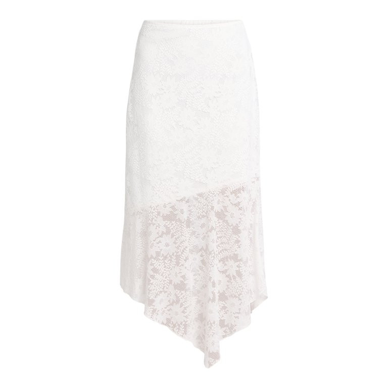 Madden NYC Women's Asymmetric Lace Midi Skirt, Sizes XXS-XXL | Walmart (US)