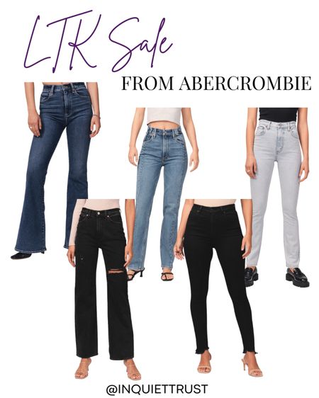 Abercrombie joins the LTK Sale and they're having 25% OFF almost everything! Here are some jeans you may want to grab to complete your fall fashion outfit! 

LTK Sale, Abercrombie finds, Abercrombie faves, dark jeans, black jeans, ripped jeans, skinny jeans, straight cut jeans, high-waisted jeans, casual outfit, casual outfit ideas, casual outfit inspo, bell bottom jeans, flared pants, raw hem pants,

#LTKSale #LTKstyletip #LTKworkwear