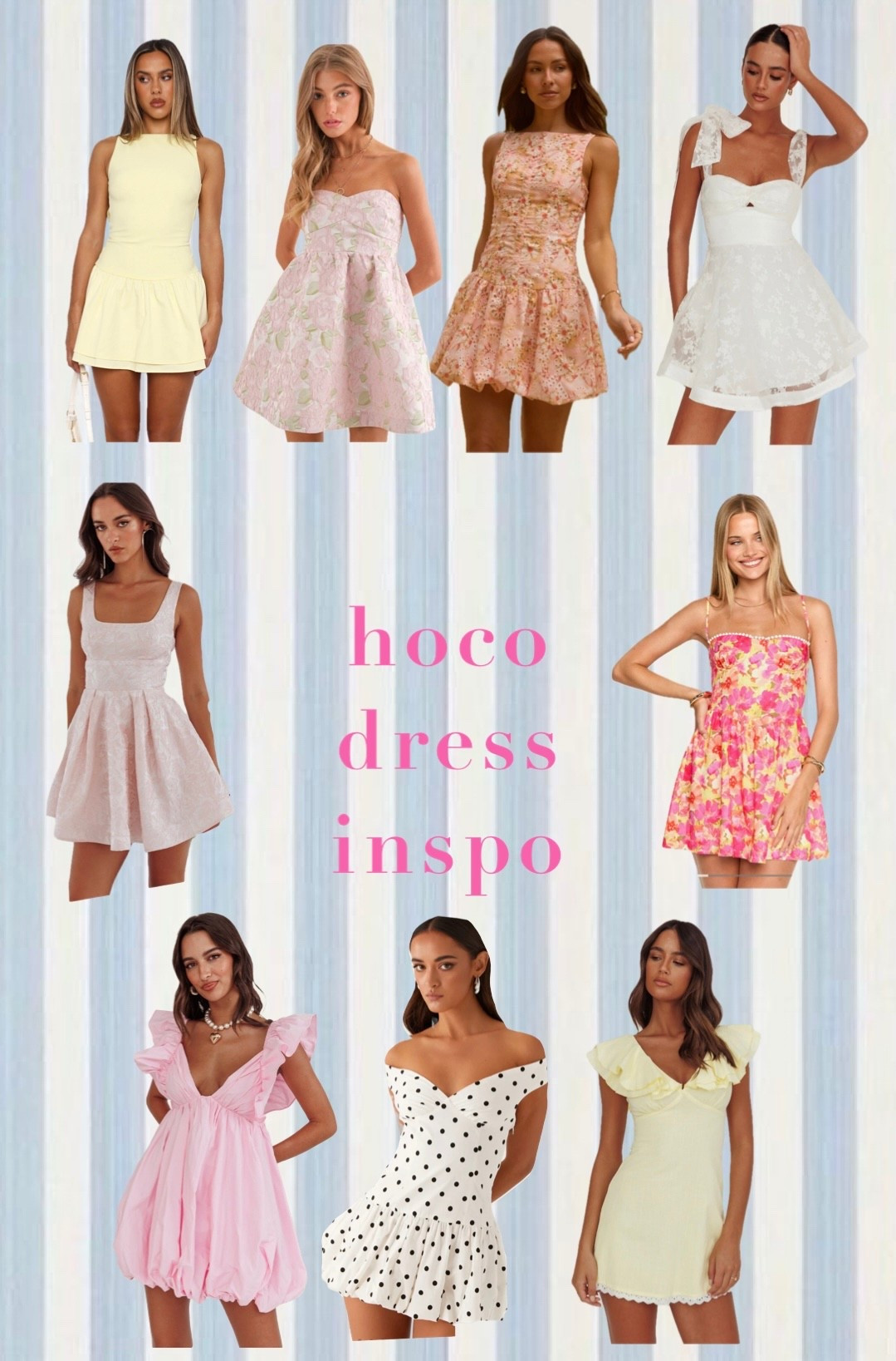 hoco dress inspo!! other dresses are from selfie leslie!