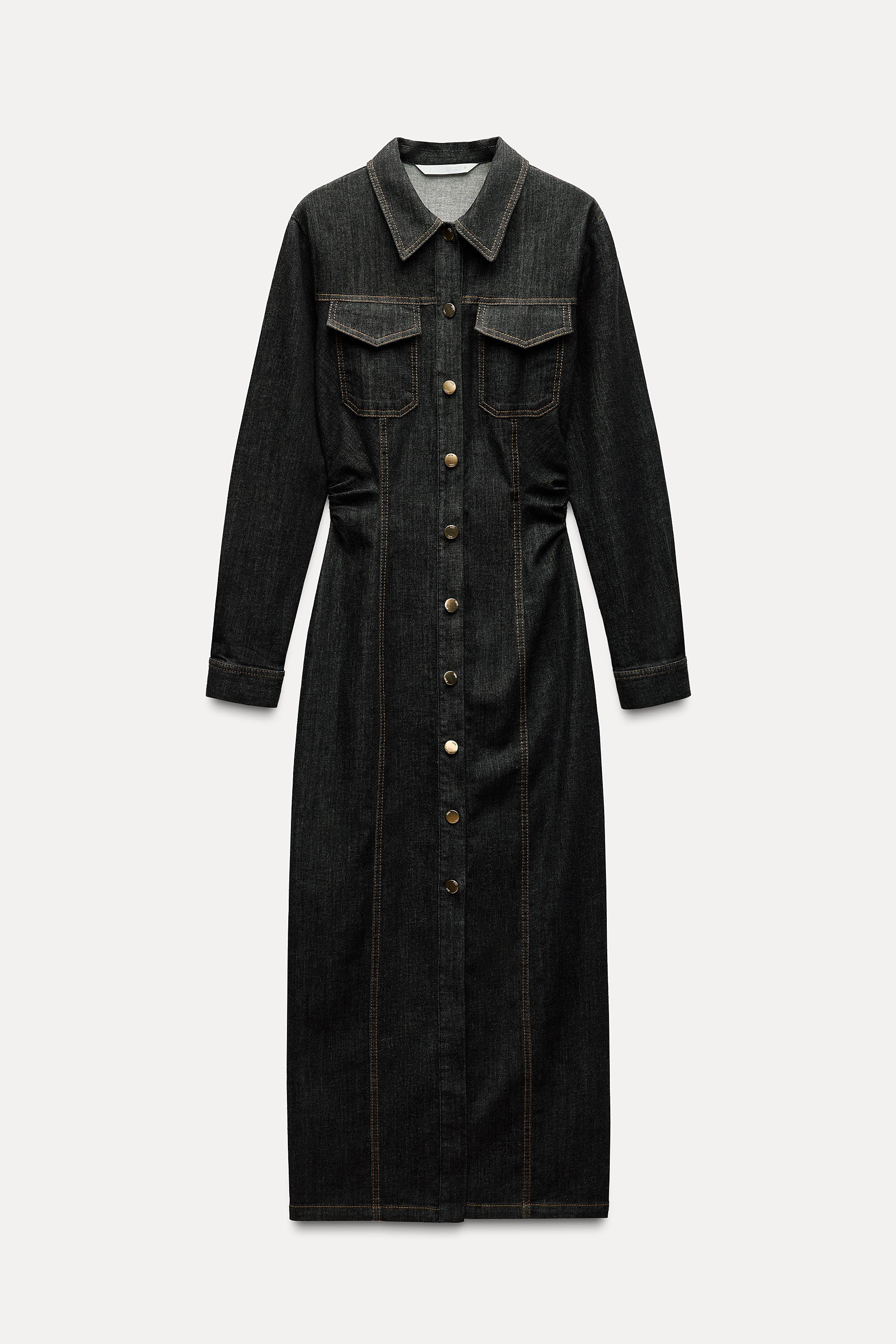 DENIM MIDI DRESS | Zara US