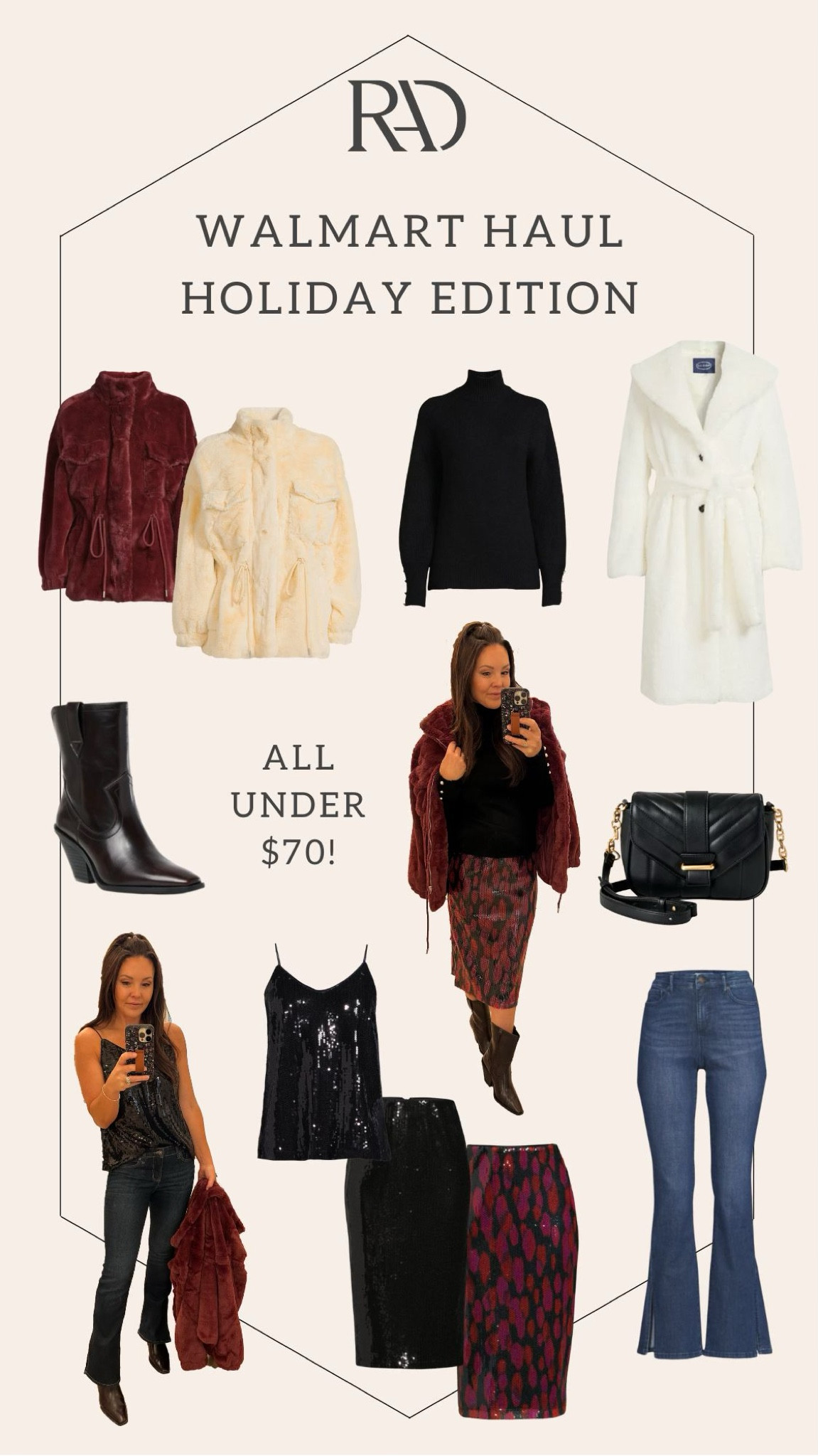 Looking for an outfit for the upcoming holiday parties you’ll be attending? Look no further, Walmart has got you covered! They’ve got such cute stuff to wear to all of your holiday events!

#walmartfashion #holidayoutfit @walmartfashion #walmartpartner 

#LTKHoliday #LTKunder50