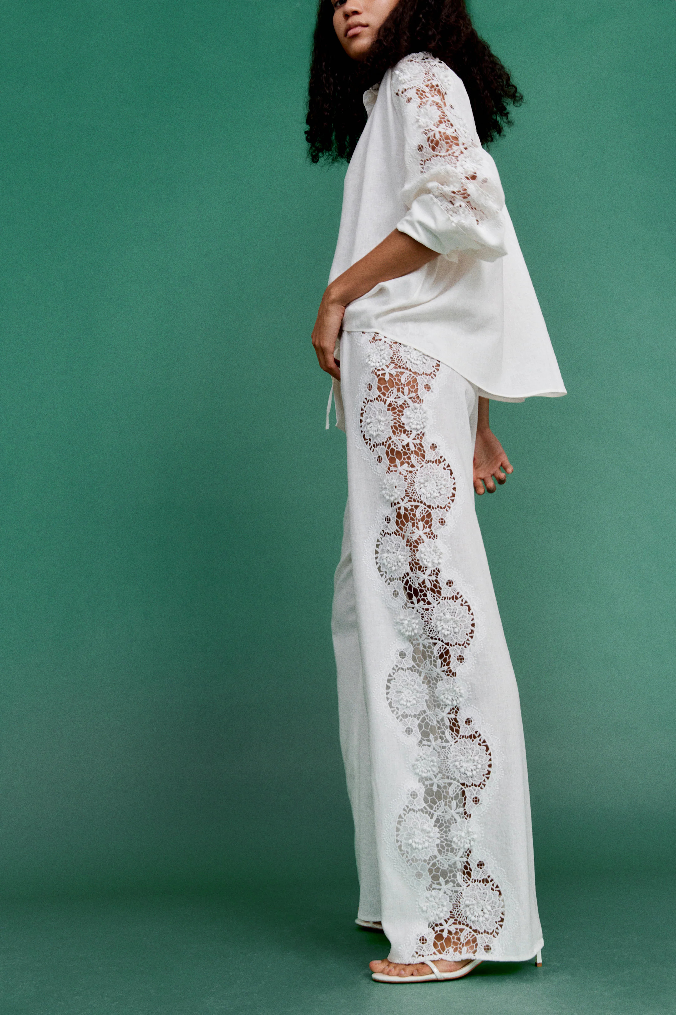 Lace-Inset Pants | H&M (US + CA)