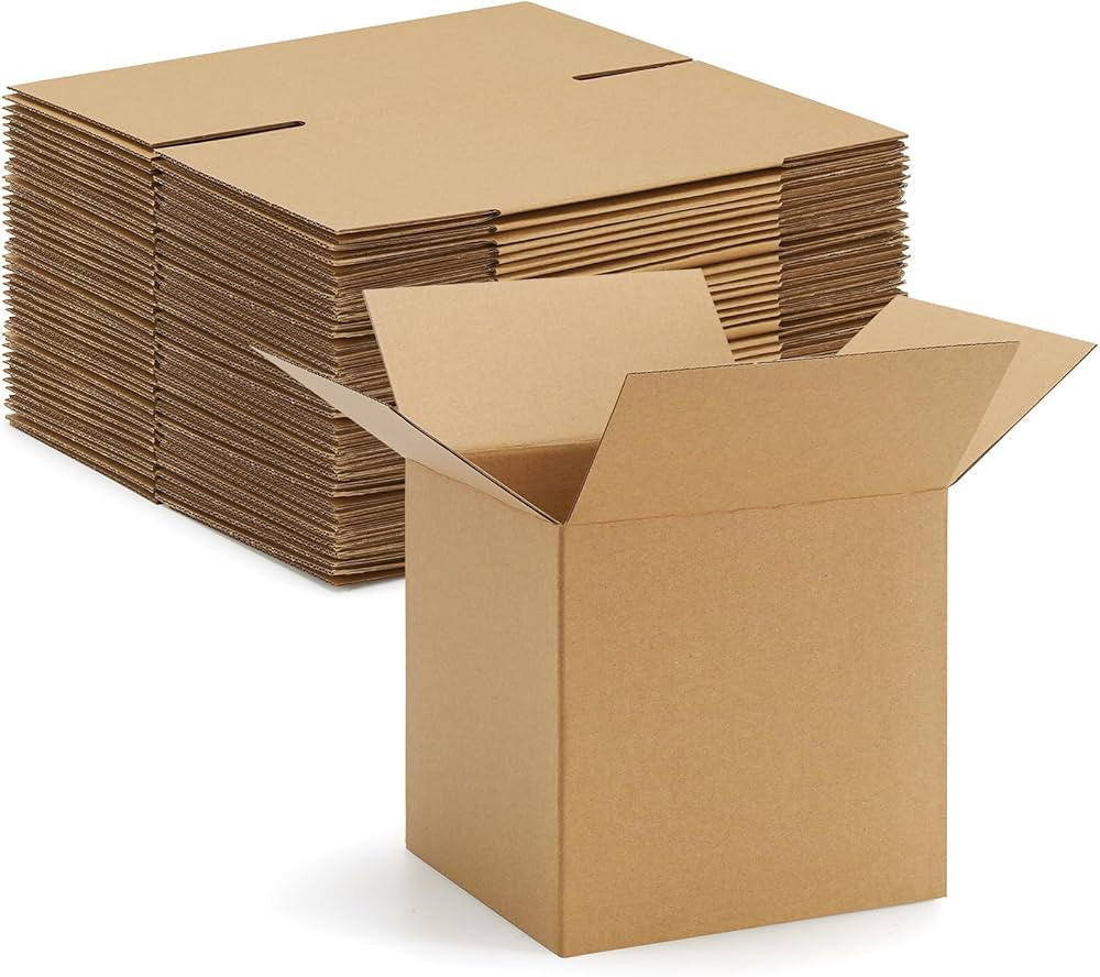 Eupako 6x6x6-Small-Shipping-Boxes-30-Pack-Brown-Corrugated-Box-Mailers, Cardboard Boxes for Packa... | Amazon (US)