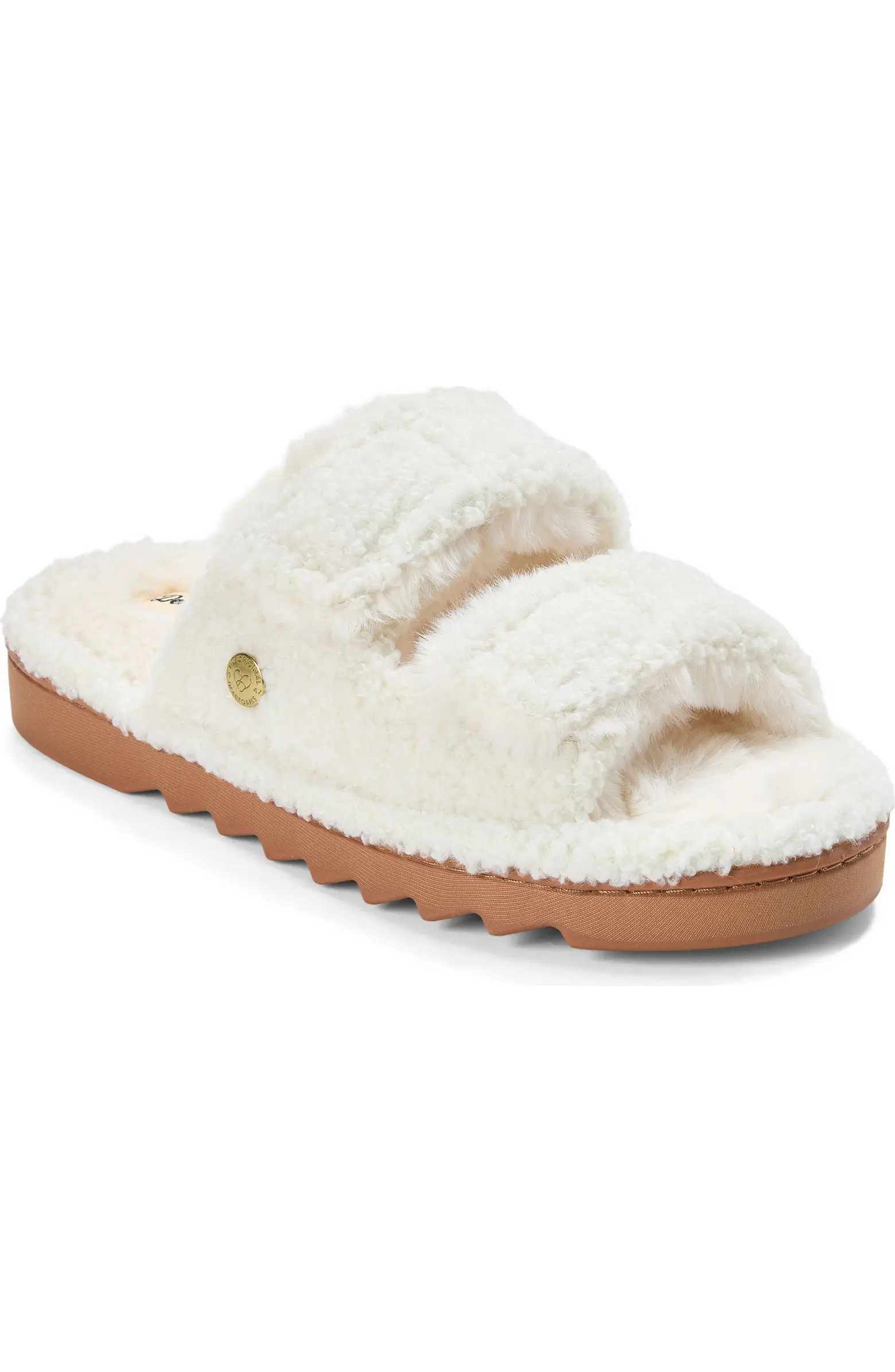 Regina Teddy Double Band Slide Slipper (Women) | Nordstrom