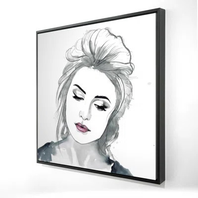 Watercolor Delicate Woman - Bohemian Framed Canvas Art | Wayfair North America