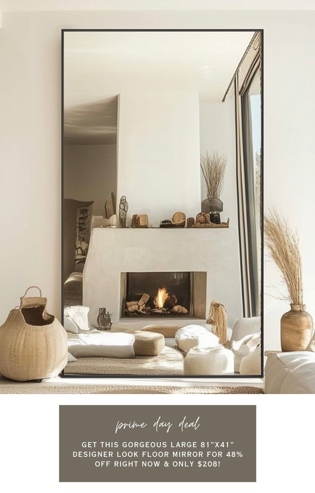 Get this large designer look floor mirror on sale here for only $208!!

#LTKSaleAlert #LTKStyleTip #LTKHome