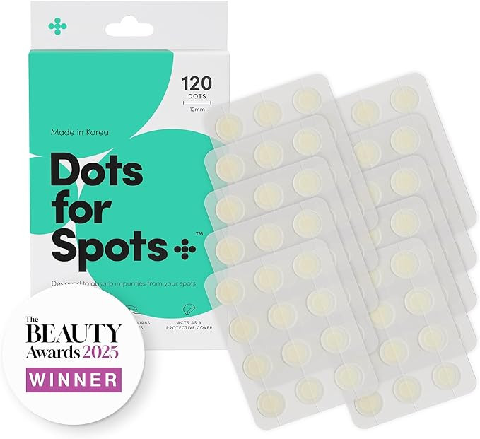 Dots for Spots Pimple Patches- Pack of 120 Translucent Hydrocolloid Spot Patch Treatment Stickers... | Amazon (UK)