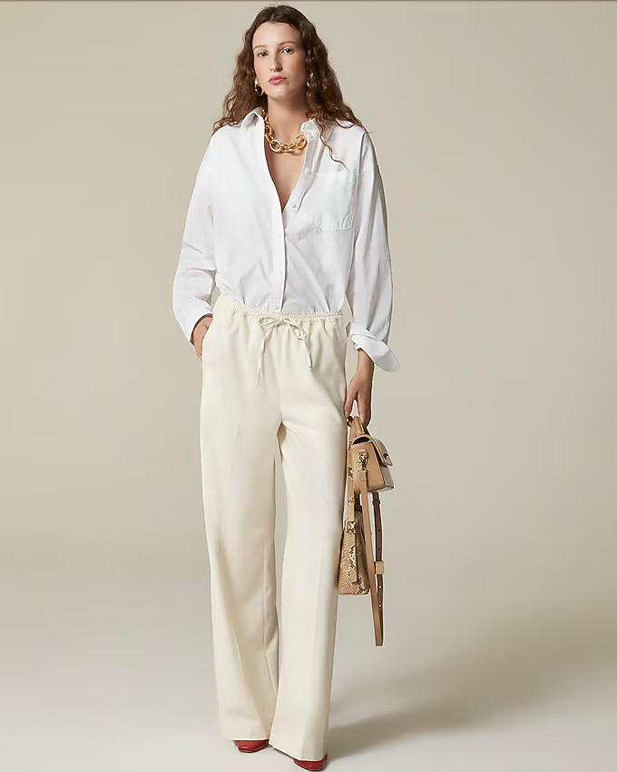 Superwide Stratus pant in city twill | J. Crew US