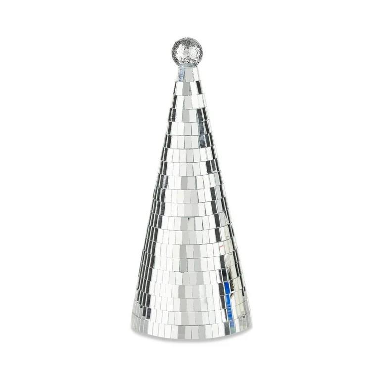 Silver Disco Ball Christmas Tree Tabletop Decor, 9 in, by Holiday Time | Walmart (US)
