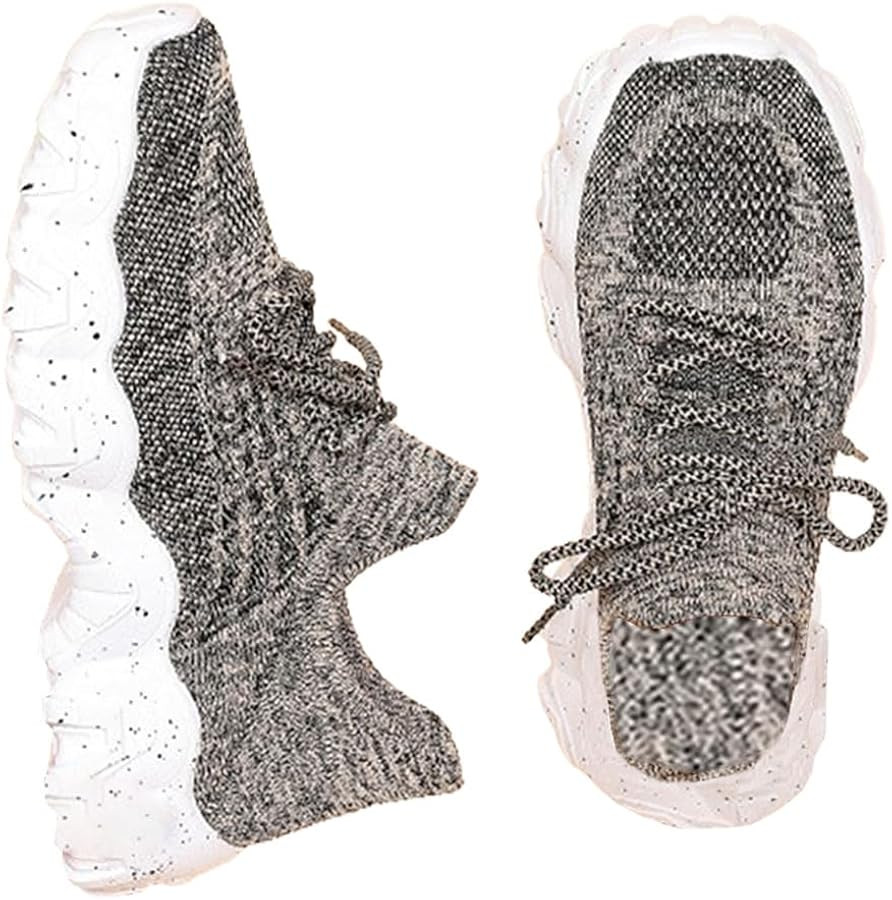 Ruibao Shoes Women, Women's Fashionable Lace-up Low Top Slip on Sneakers, Casual Comfortable Ankl... | Amazon (US)