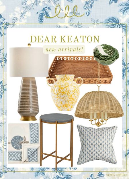 Recent home decor finds from one of my favorite shops - Dear Keaton. Rattan pendant, block print, cabbage nesting bowls 

Traditional modern home decor, Nancy Meyers inspired home