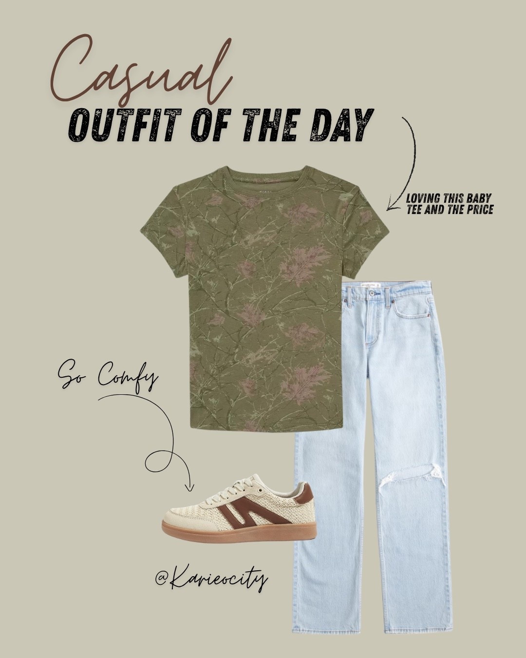 Casual Outfit of the Day 🍂🤎

OOTD// Outfit of the day // Comfy Outfit// Casual outfit // Camo tee // Target Style// Abercrombie jeans // Amazon shoes

#LTKOver40 #LTKSeasonal #LTKootd