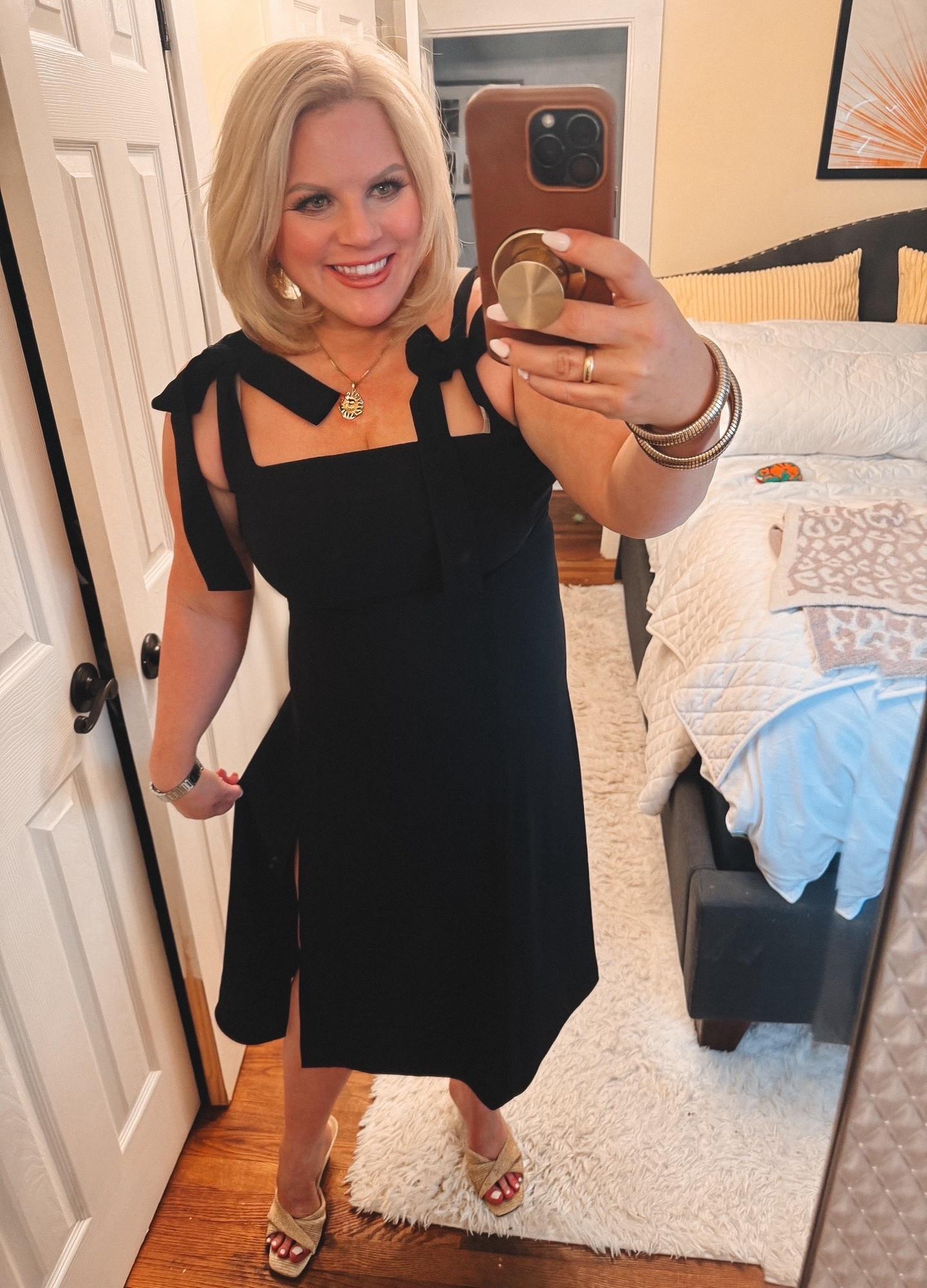 I cannot express how much I love this dress.
It's the Sezane Dorotha Midi Dress
It's casual enough to wear out and about, but elevated enough to be perfect for date night or a girls night out. Beautiful shoulder ties and a side slit for comfort.

Because this dress is a splurge, and it's low in stock, I'm
Including a couple of look a likes 😉

Spring dress 2026, summer dress, vacation outfits


#LTKFestival #LTKSeasonal #LTKTravel

#LTKWedding #LTKOver40 #LTKootd