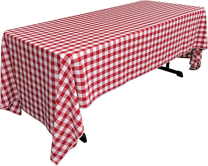 LA Linen Gingham Tablecloth - Checkered Tablecloth for Parties, Picnics & More - Farmhouse Tablec... | Amazon (US)