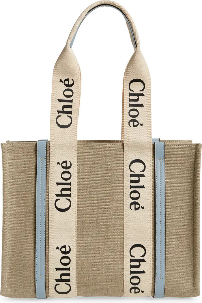 Medium Woody Linen Tote | Nordstrom