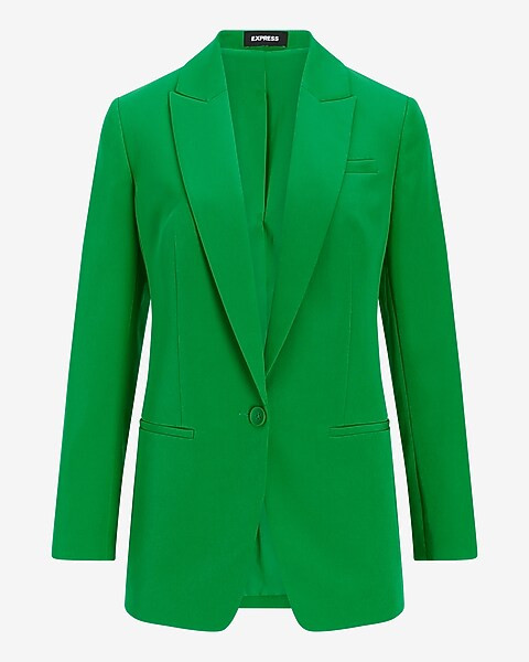 One Button Boyfriend Blazer | Express