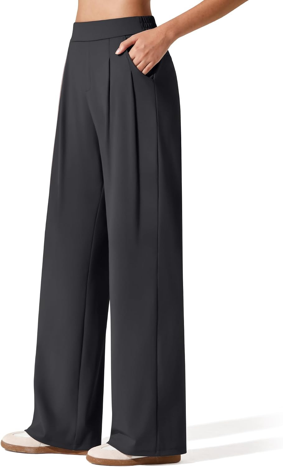 G4Free ShiftReady Women's Wide Leg Yoga Dress Pants High Waist with Pockets | Amazon (US)